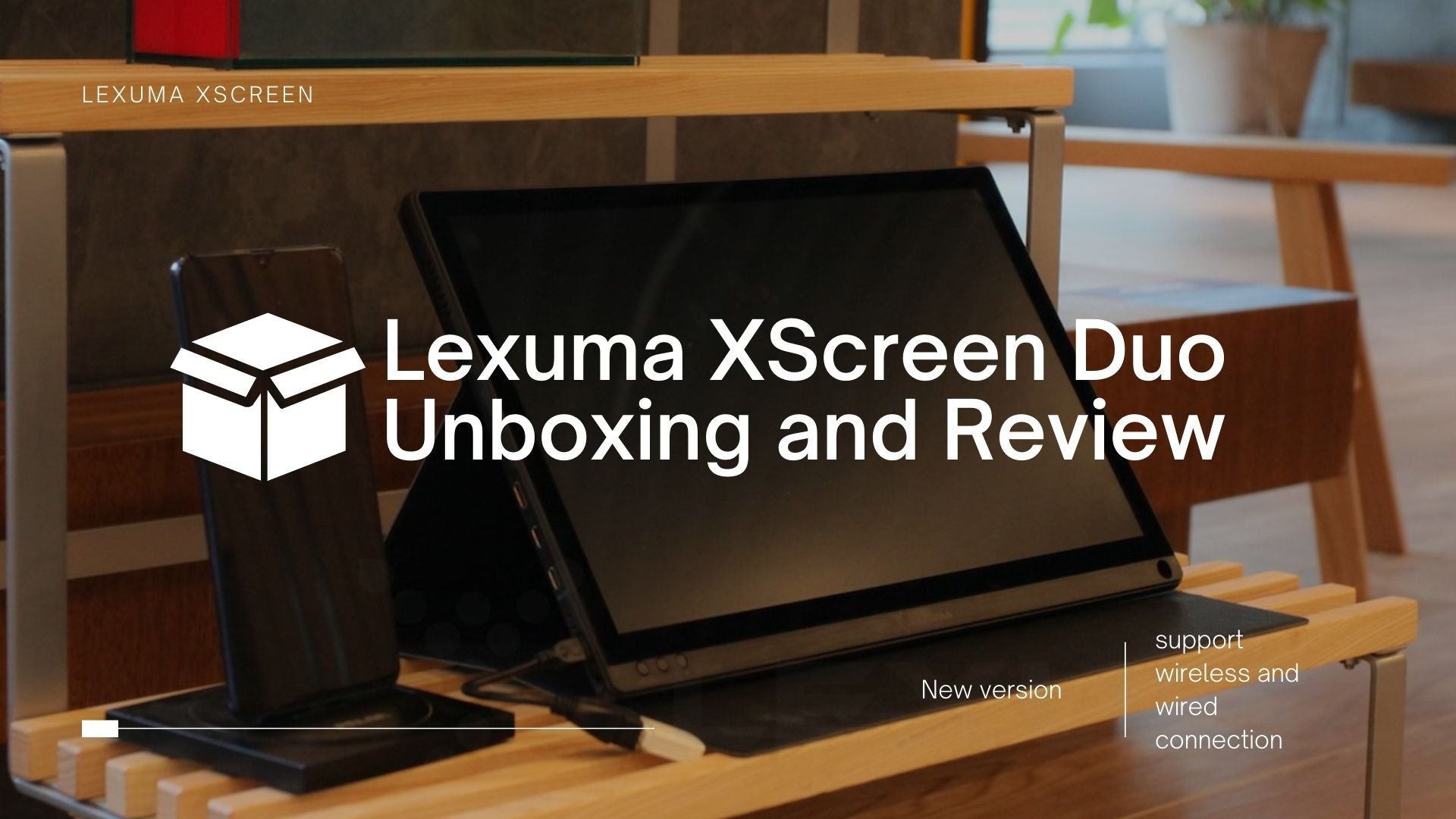 Lexuma XScreen Duo - 8000mAh Built-in Battery 15.6" Portable Monitor with 1920x1080 IPS 1080P Full HD Support Wired and Wireless Connection cover