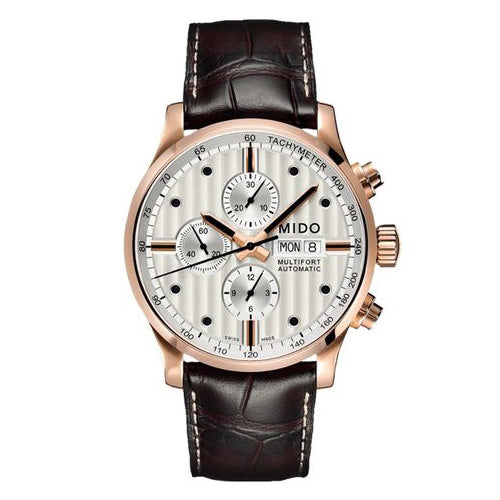 MIDO Multifort Chronograph Silver Watch #M0056143603100