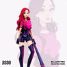 
Blackpink Jisoo collectible figures closeup view