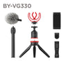 
BOYA BY-VG330 universal smartphone video kit ideal for youtuber vlogger videographer filming video shotgun microphone condenser microphone shoe mount camera mobile phone application package content