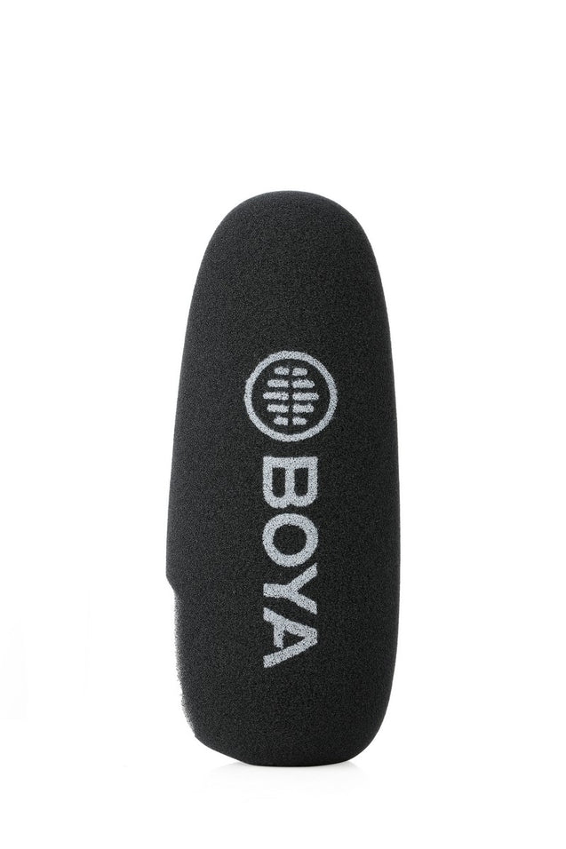 GadgetiCloud BOYA On-Camera Shotgun Microphone application filming YouTube video sound recording professional overall design foam windscreen