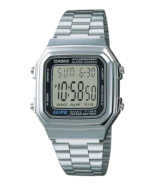 CASIO Men's Illuminator Stainless Steel #A178WA-1ADF