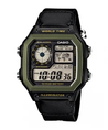 
CASIO Mens World Time Black Combi Watch #AE-1200WHB-1BVDF