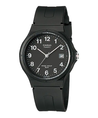 
CASIO Unisex Black Resin Quartz Watch with Black Dial #MW-59-1BVDF