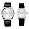 
NEW Calvin Klein City Leather Unisex Watches - Silver K2G231C6