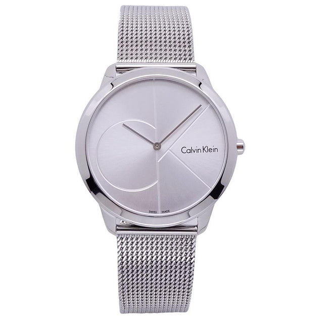 NEW Calvin Klein Minimal Steel Mens Watches - Silver K3M2112Z