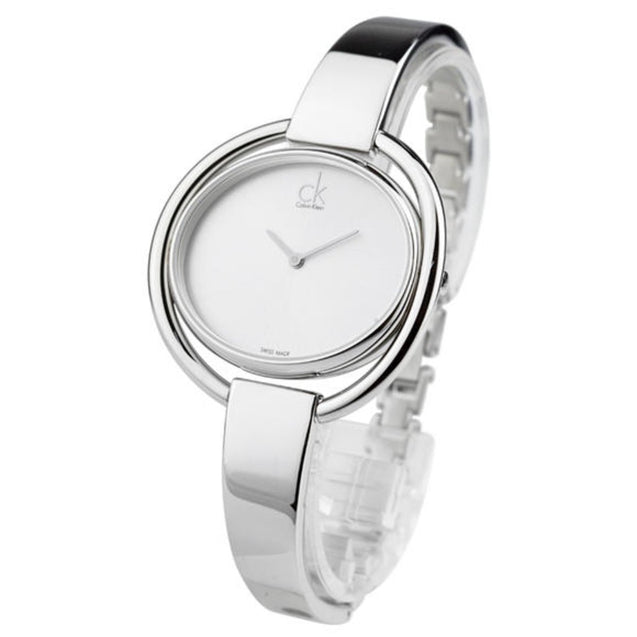 NEW Calvin Klein Impetuous Stainless Steel Ladies Watches - Silver K4F2N116