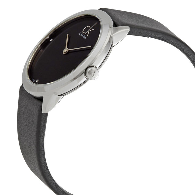 NEW Calvin Klein Minimal Steel Ladies Watches - Black K3M221CS