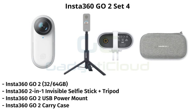 Insta360 GO 2 64GB 1440P Remote Control Sports Camera - Smallest Shockproof and Waterproof