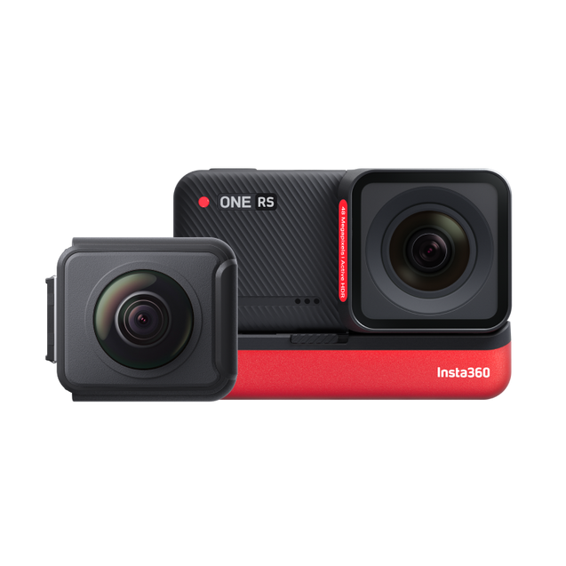 Insta360 ONE RS Interchangeable Lens Action Camera - twin edition - front