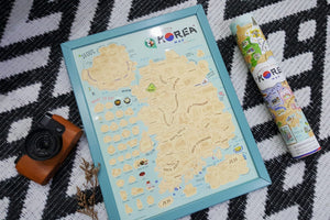 Korea Scratch Travel Map - Travel to Korea - GadgetiCloud