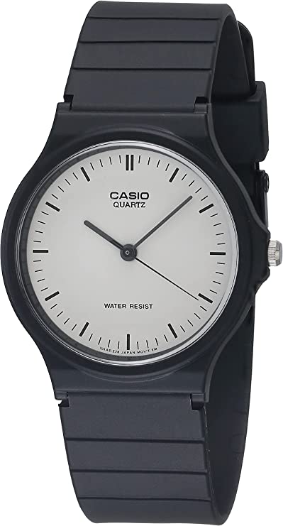 CASIO Casual Watch With Black Resin Band #MQ-24-7ELDF