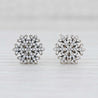 
Pandora Snowflake Silver Stud Earrings with Clear Cubic Zirconia #290589CZ