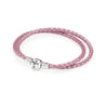 
Pandora 590705CMP D2 38cm Moments Double Pink Leather Bracelet women jewellery