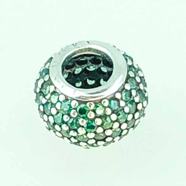 Pandora  SEND A GIFT IDEA Green Pavé Ball Charm #791051CZN