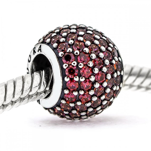 Pandora Red PavÃ© Ball Charm #791051CZR