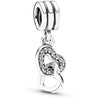 
Pandora Interlocking Heart Pendant Charm #791242CZ