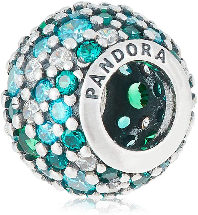 Ocean Mosaic Pavé Ball Charm #791261MCZMX