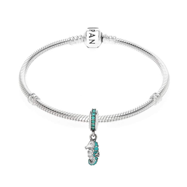 Pandora SEND A GIFT IDEA Tropical seahorse pendant charm #791311MCZ