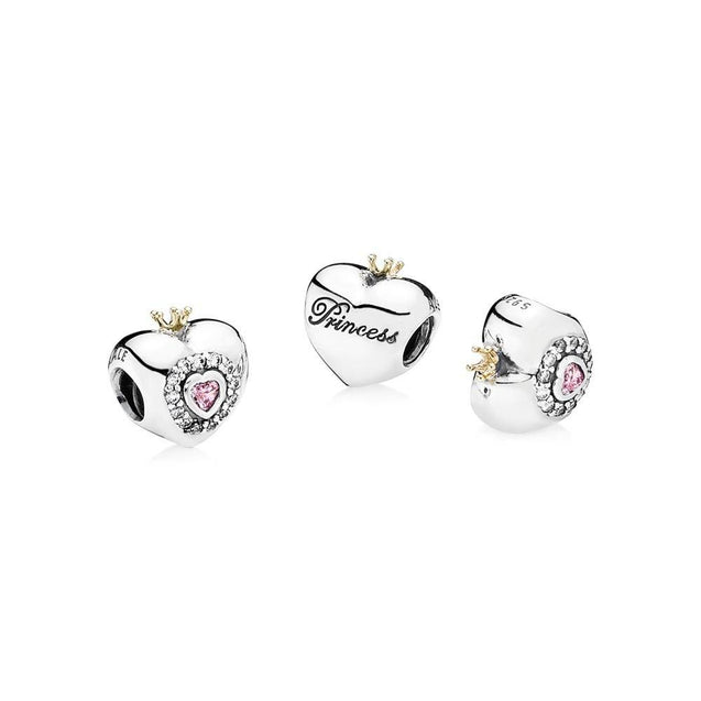 Pandora Pink Princess Heart Charm #791375PCZ