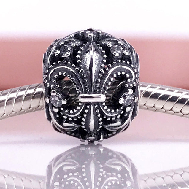 Pandora Fleur de Lis Openwork Charm #791378CZ