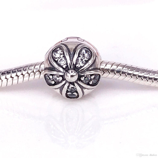 Pandora SEND A GIFT IDEA Dazzling Daisies Clip Charm #791493CZ