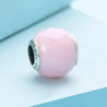 
Pandora Opalescent Pink Geometric Facets Charm #791722NOP