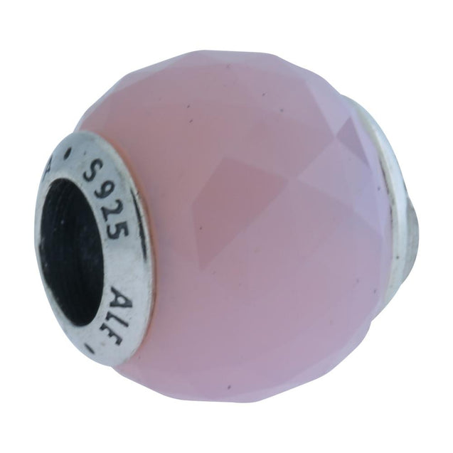 Pandora Opalescent Pink Geometric Facets Charm #791722NOP