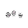 
Pandora Abstract silver charm with blush pink crystal and clear cubic zirconia #7791763NBP