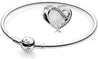 
Pandora Heart silver charm with clear cubic zirconia #791816CZ