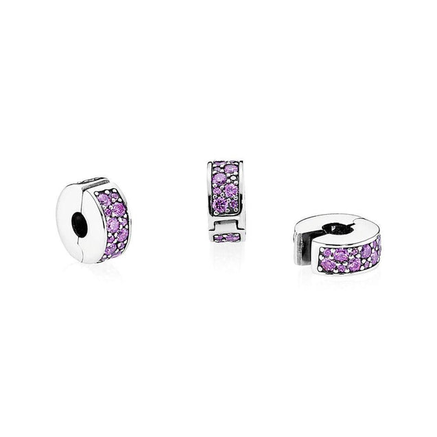 Pandora Purple Pavé Clip Charm #791817CFP