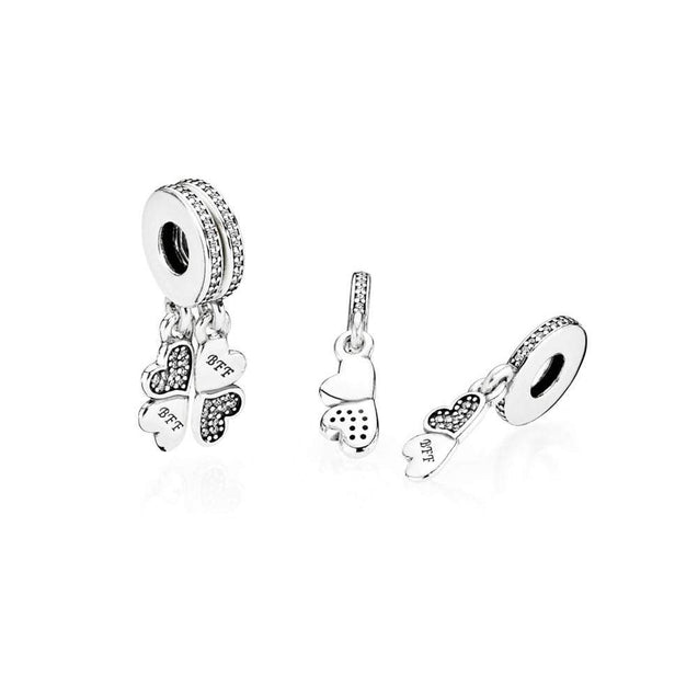 Pandora Best Friends Forever Pendant Charm #791949CZ