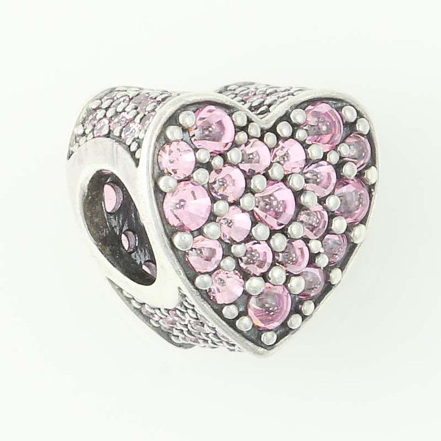 Pandora Pink Dazzling Heart Charm #792069PCZ