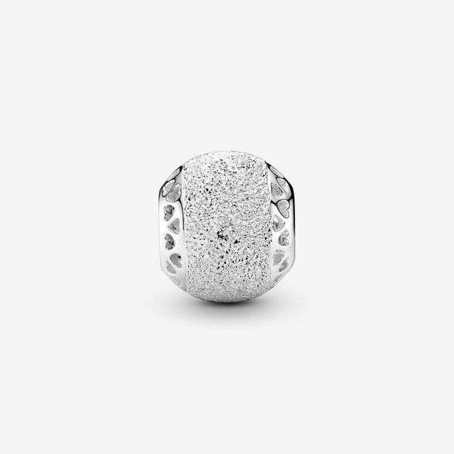 Pandora Glittering Texture Heart Charm #792097