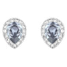 
SWAROVSKI Christie Pear Rhodium with Blue & Clear Crystal Stud Earrings #5113783