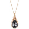 
SWAROVSKI Drop Rose Gold & Black Crystal Pendant #5158849