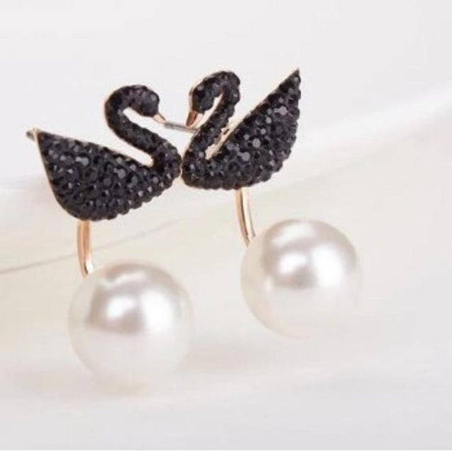 SWAROVSKI Swarovski Iconic Swan Pierced Earring Jackets #5193949