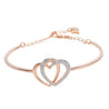 
SWAROVSKI Dear Rose Gold & Clear Crystal Heart Bangle #5194838