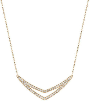 SWAROVSKI Alpha Medium Necklace - Rose Gold #5210287