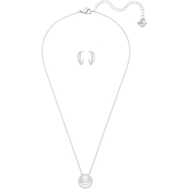 SWAROVSKI Free Set - White #5225437 Necklace and Earrings in one Set!