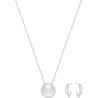 
SWAROVSKI Free Set - White #5225437 Necklace and Earrings in one Set!