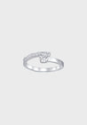 
SWAROVSKI Fresh Ring - White, Rhodium Plated, Size 54 #5235634