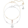 
SWAROVSKI Crystal Wishes Lock and Key Bracelet Set #5272251