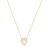 
SWAROVSKI Sparkling Dance Heart Necklace - Gold #5284190