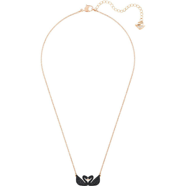 SWAROVSKI Black Iconic Swan necklace #5296468