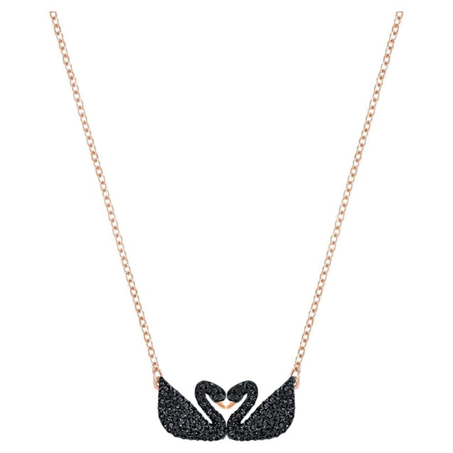 SWAROVSKI Black Iconic Swan necklace #5296468