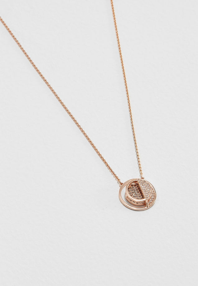 SWAROVSKI Hillock Round Pendant Rose Gold #5351082