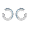 
SWAROVSKI Hero Hoop Earrings Teal Rhodium #5352226