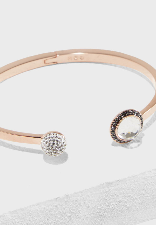 SWAROVSKI Hote Bangle, Gray, Rose Gold Plating #5352500