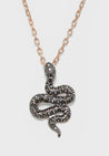 
SWAROVSKI - Leslie Pendant Small Black Rose Gold Plaing #5384396